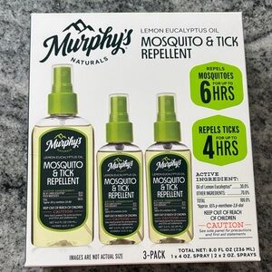 Murphy's Naturals Lemon Eucalyptus Mosquito & Tick Repellent -new in box